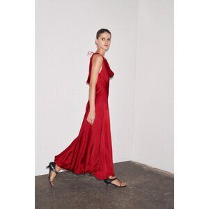 ZARA ZW COLLECTION SATIN LONG DRESS